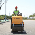 Easy to operate hand push mini double drum road roller for sale FYLJ-S600C